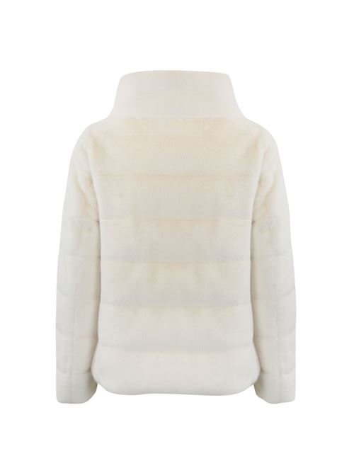 Cappa in faux fur bianco Herno | PI001935D 126301000